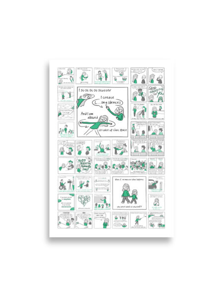 JustStutter Poster (A4 or A2)