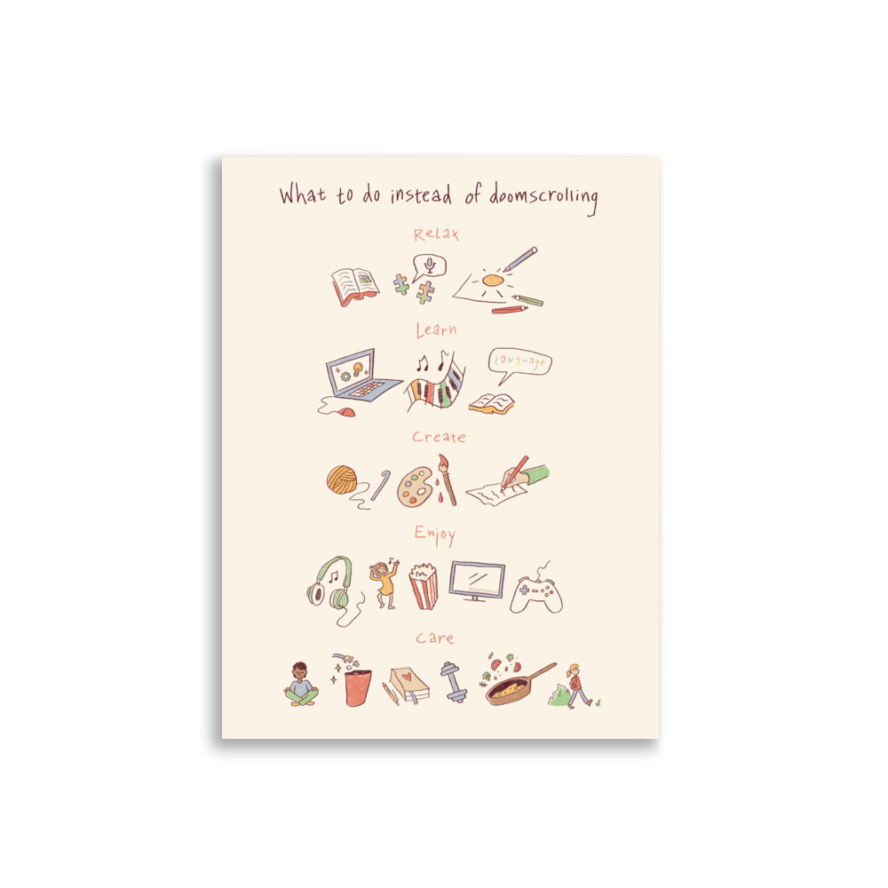 Anti Doomscrolling Poster! - Image 3