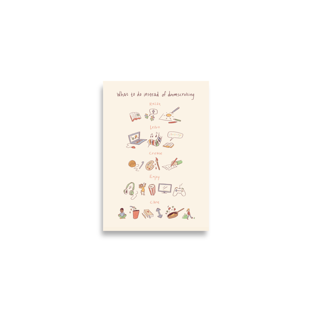 Anti Doomscrolling Poster! - Image 2