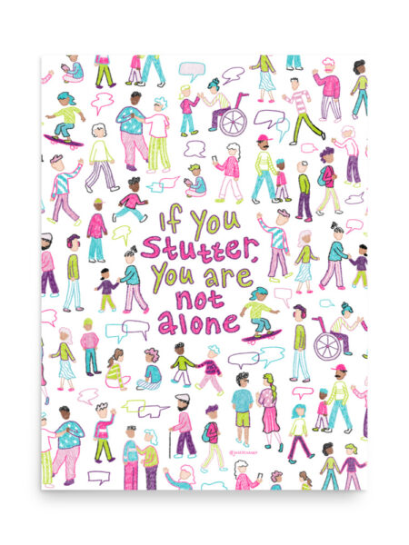 Stuttering Community Poster (US sizes)